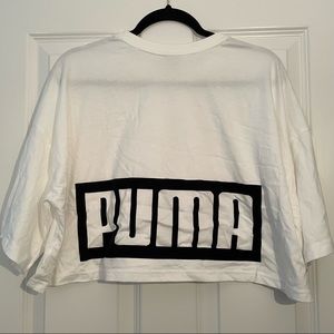 Puma White Crop Top